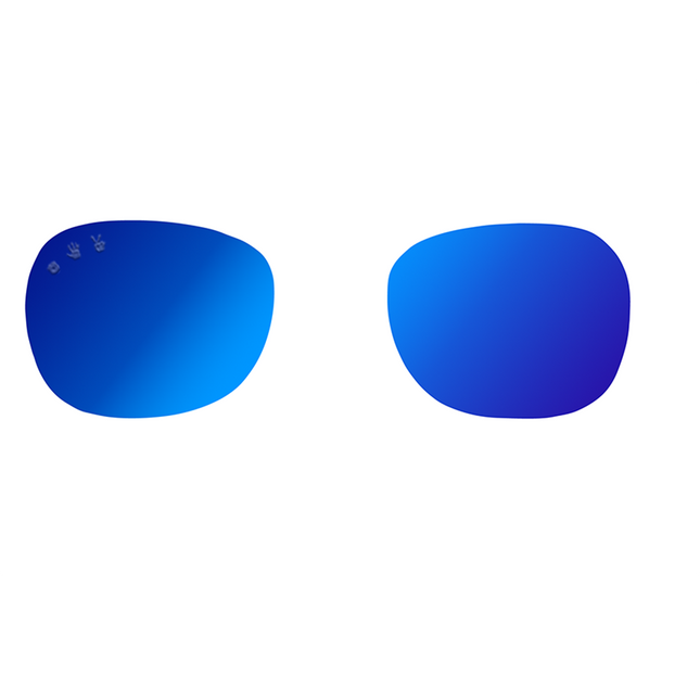 Blue mirrored polarised spare/replacement lens set
