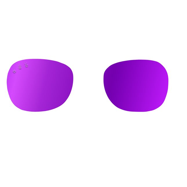 Purple mirrored polarised spare/replacement lens set