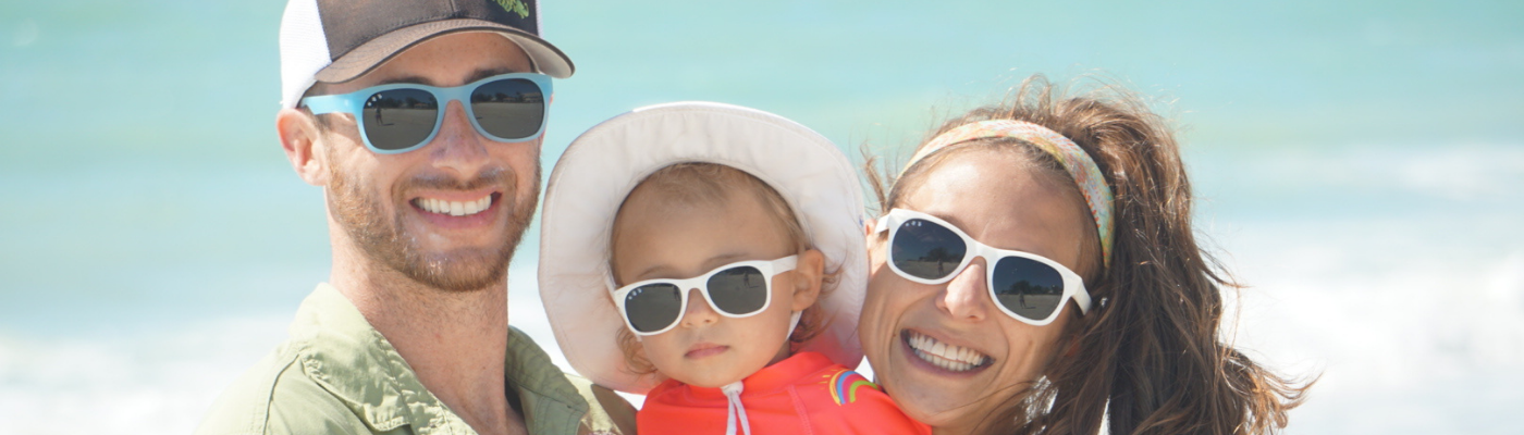 Flexible bendable roshambo sunglasses for families