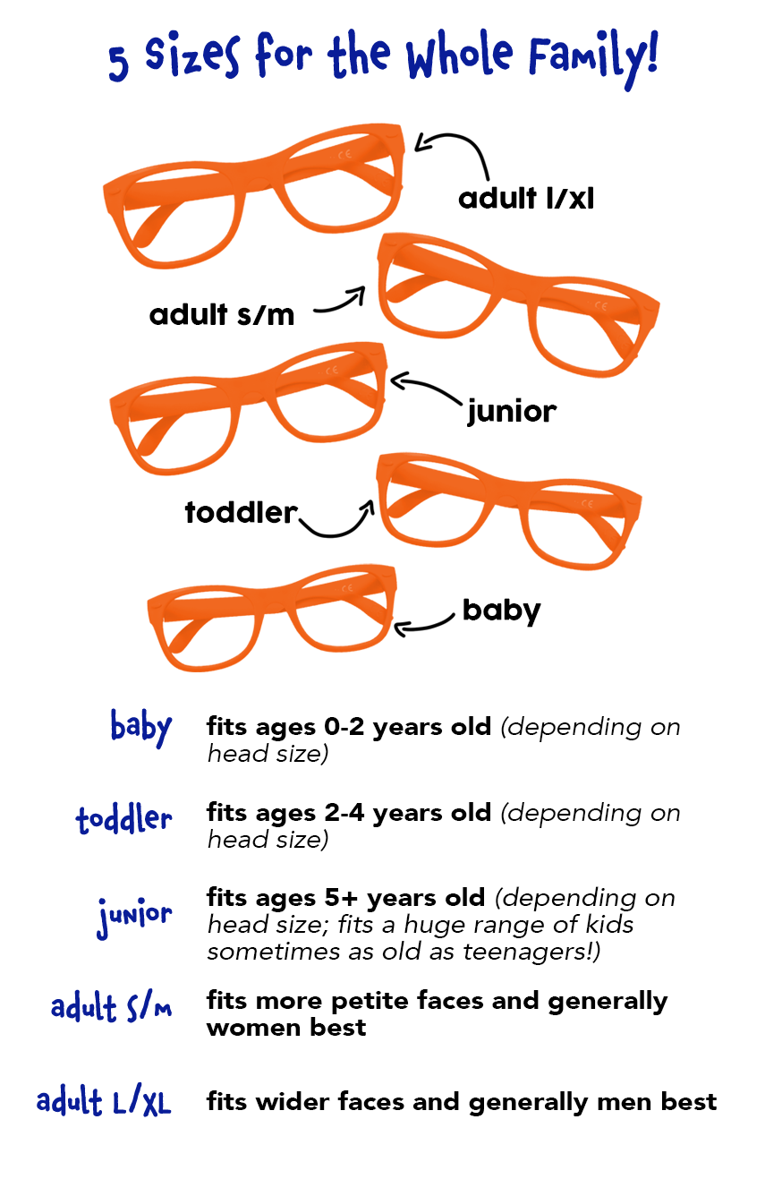 Kids sunglasses size hotsell
