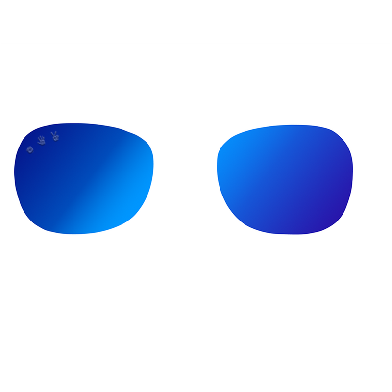 Blue mirrored polarized spare/replacement lens set