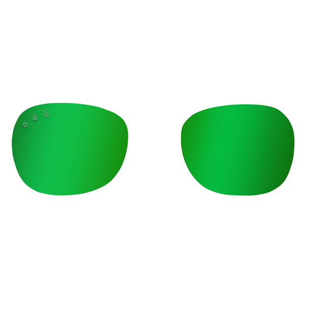 Green mirrored polarised spare/replacement lens set