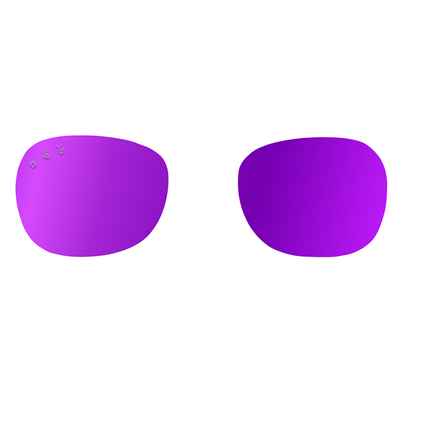 Purple mirrored polarised spare/replacement lens set